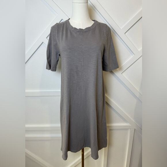 Fresh Produce Lorna Gray 100% Cotton Slub T-Shirt Dress Size XS - Picture 2 of 11